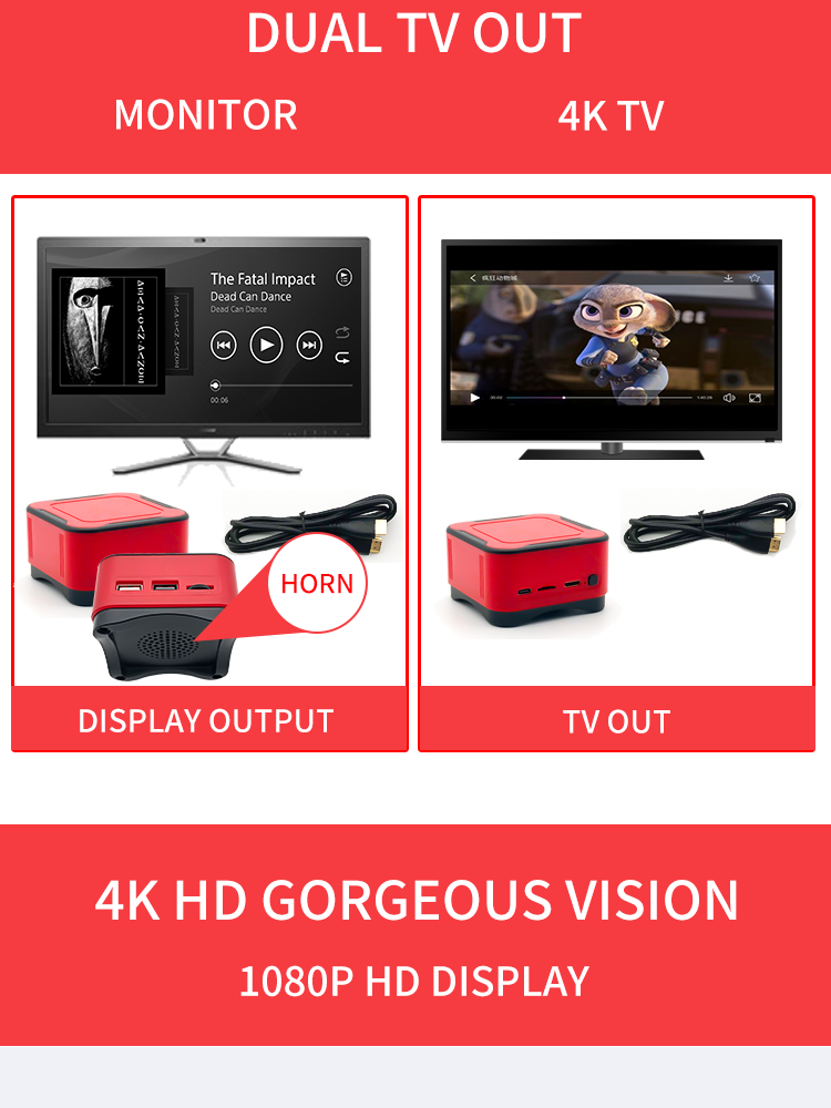 Mini Retro Game Console Arcade PS1 FC Gaming Console 4K HD Video Game